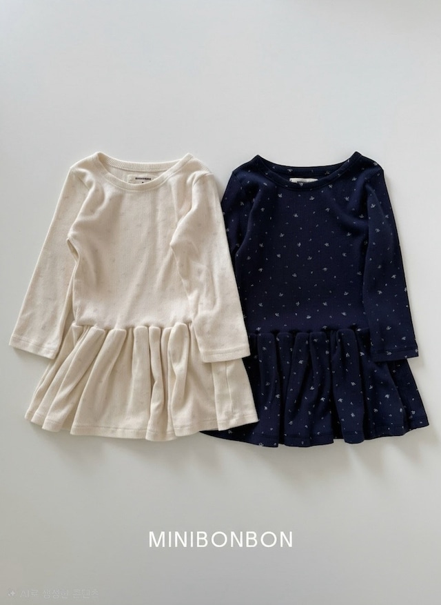 【取寄】minibonbon|warm hug dress|ハグワンピース|XS-JS|kids&jr|26 autumn