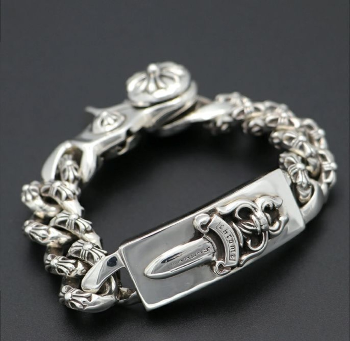 CHROME HEARTS クロムハーツ ダガー クリップ IDブレスレット クリップ  