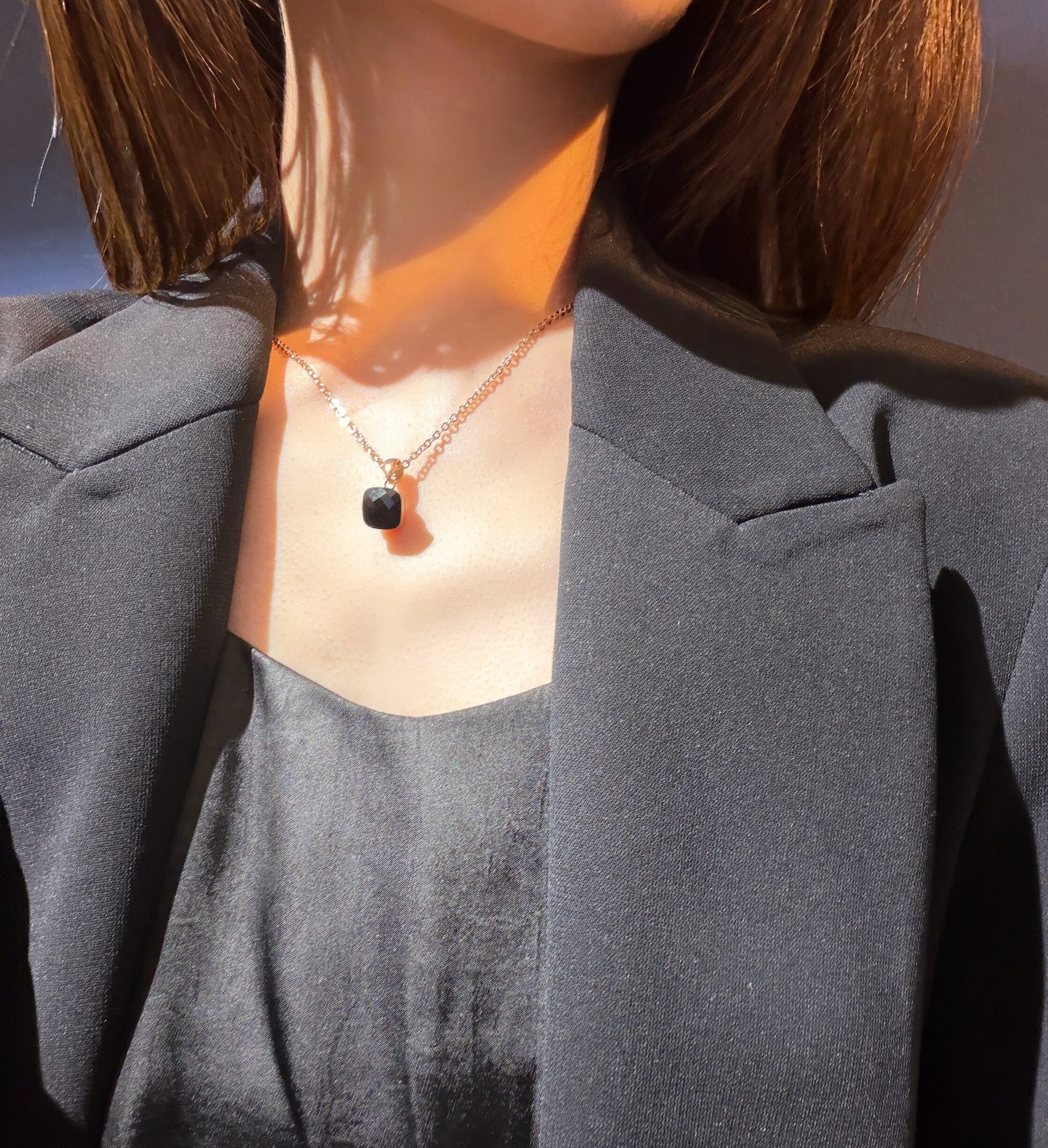 未使用品　QUDO ネックレス　ピンク　花　ペンダントトップ　アクセサリー ネックレス | qudo-japan