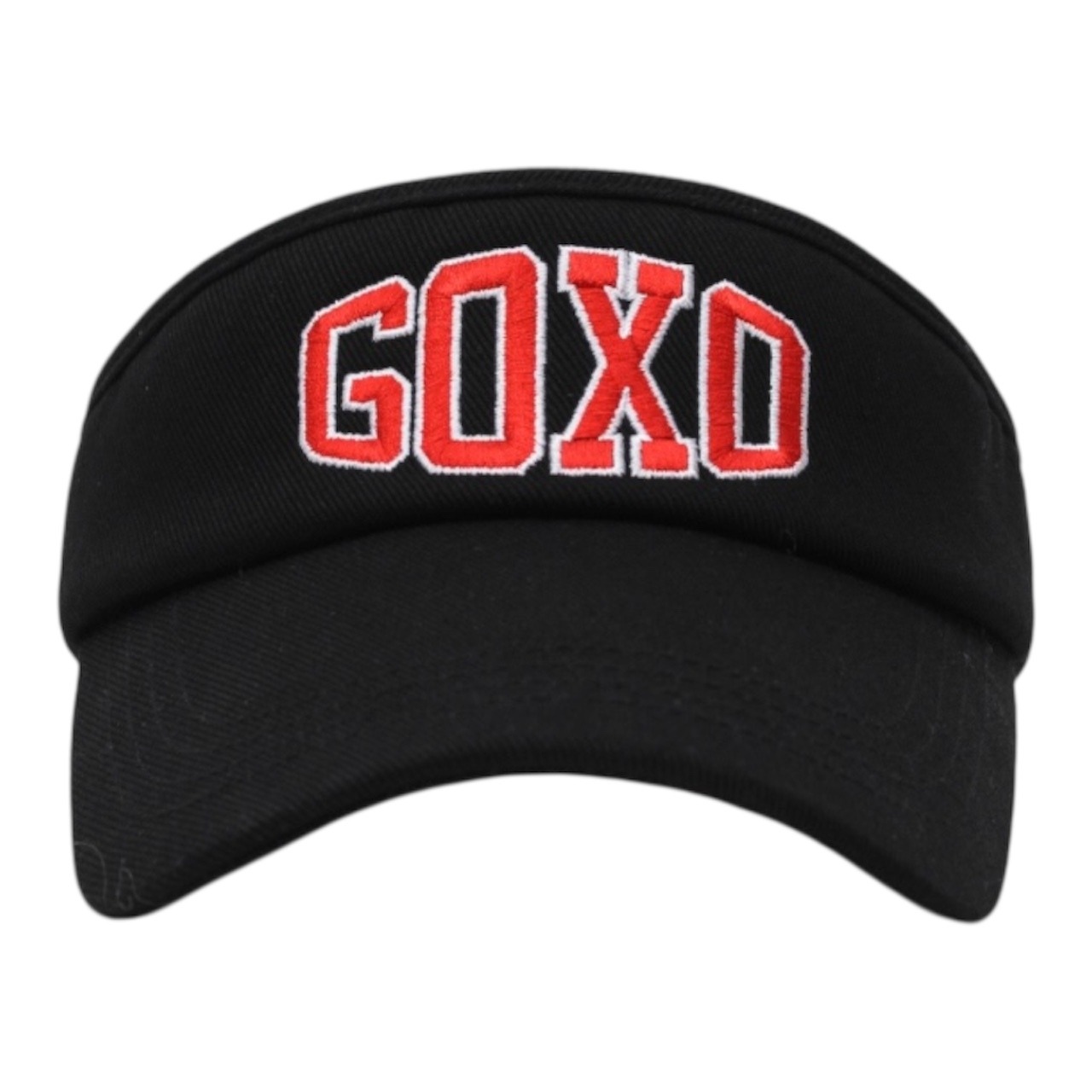 GOXO ゴーエックスオー ロゴカジュアルフィットバイザー ブラック