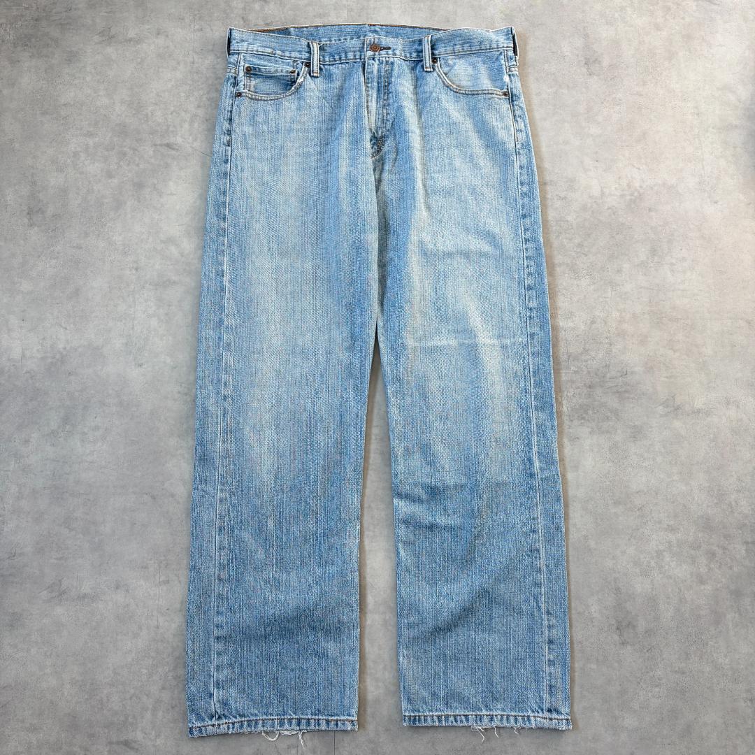 リーバイス569 Levis W36 ワイド バギー 青 古着 ヒゲ 22524