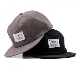 CORDUROY 6PANEL TAG CAP #BLACK