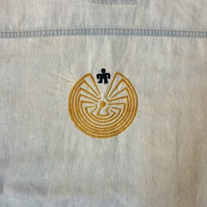 ナスングワム【Nasngwam】Indian motif Denim Shirt　Sサイズ