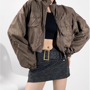 utility nylon cropped jacket la2440