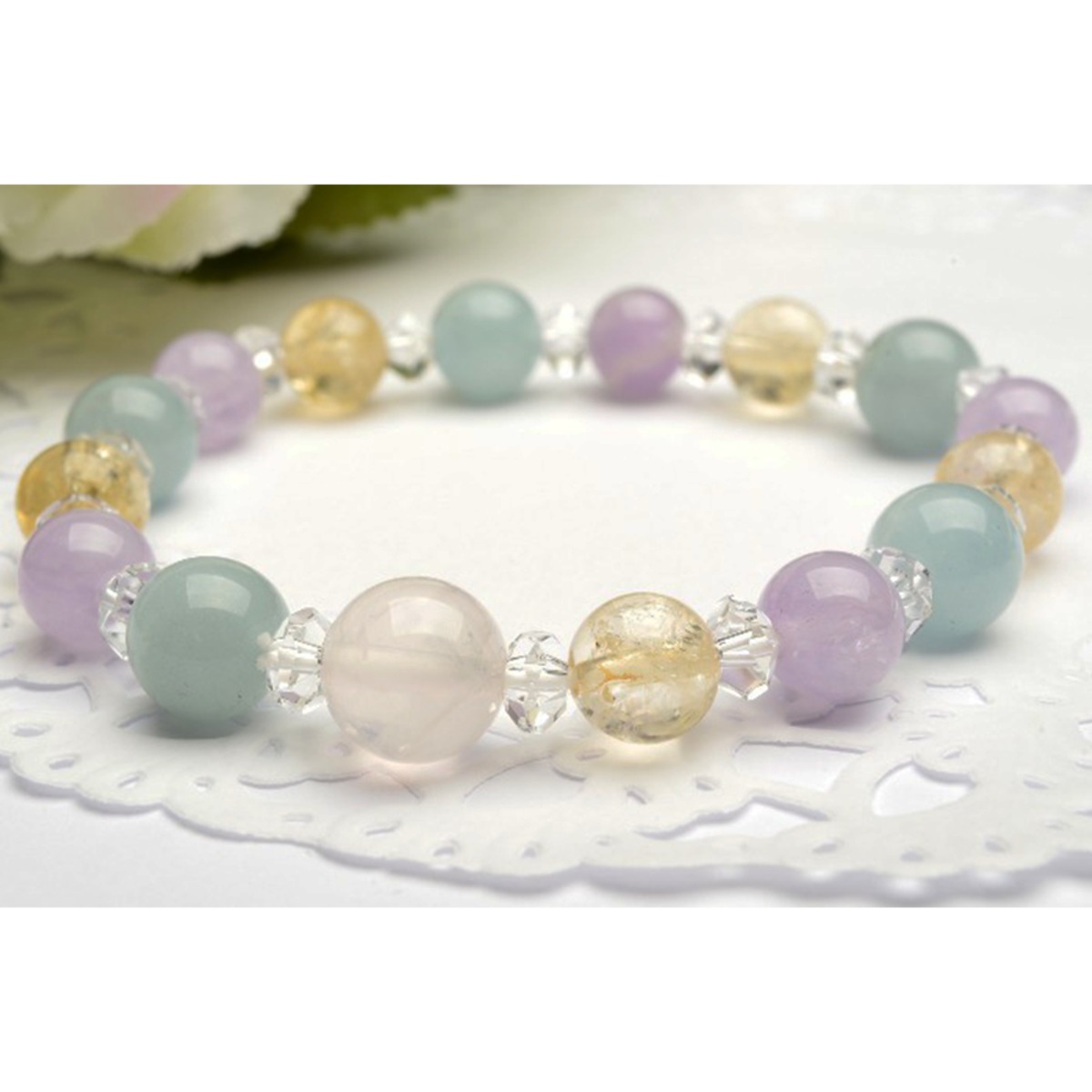 天然無処理 ローズクォーツ バングル 止まり NoX104022 