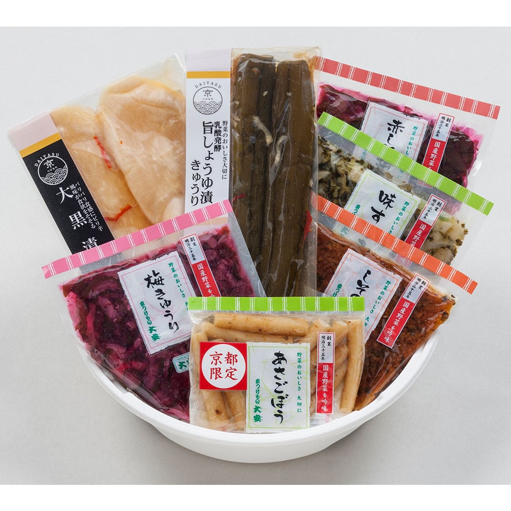 大安 京つけもの詰合せ 7点入り