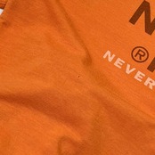 THE NORTH FACE ノースフェイス TEK TEE ビッグロゴ デザイン 半袖 ドライ Tシャツ L/オレンジ メンズ ビンテージ