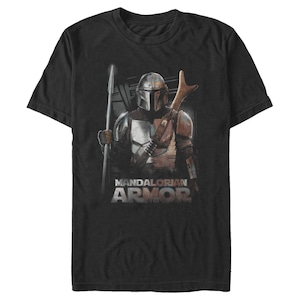 スター・ウォーズ Tシャツ Star Wars The Mandalorian Din Djarin Beskar Armor Black