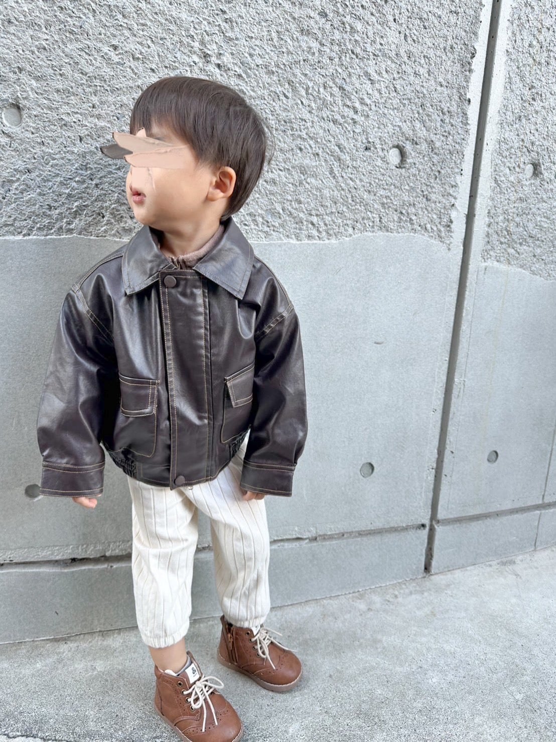 irregular red line damage jeans -nb283 | Pay ID