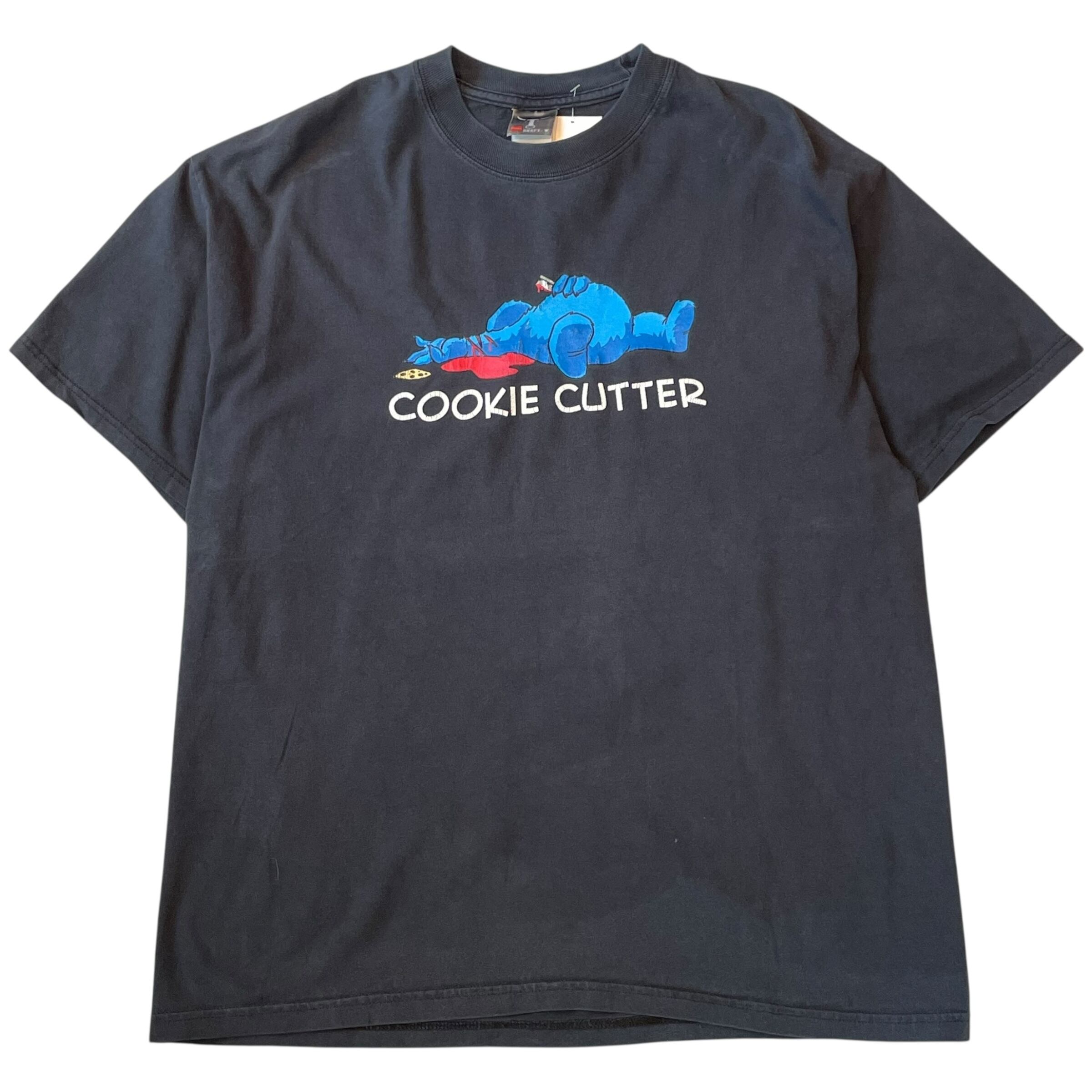 00s SESAME STREET parody "COOKIE CUTTER" T-shirt