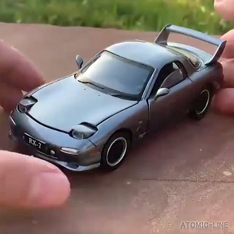 マツダ RX-7 1/32 ミニカー 全3色 ライト点灯 エンジンサウンド 模型