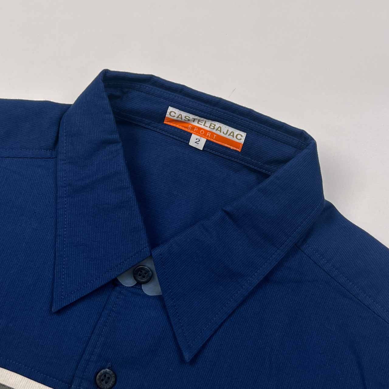 CASTELBAJAC SPORT カステルバジャック キャラプリント デザイン 半袖シャツ 2/ネイビー メンズ ゴルフ