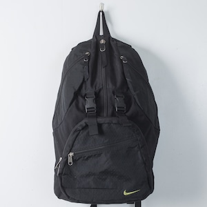 1990s vintage "NIKE" logo embroidered nylon backpack