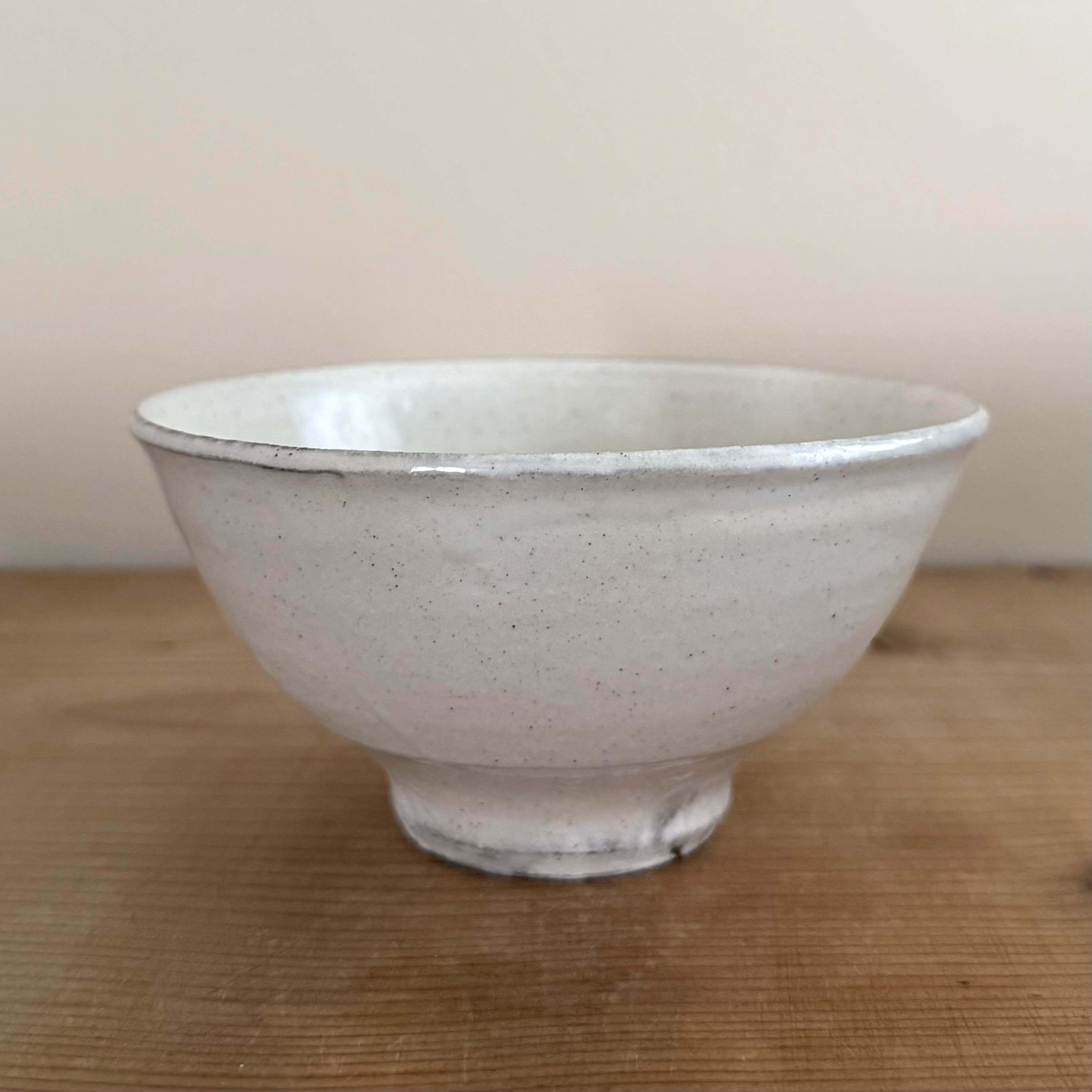 城進 粉引飯碗 大