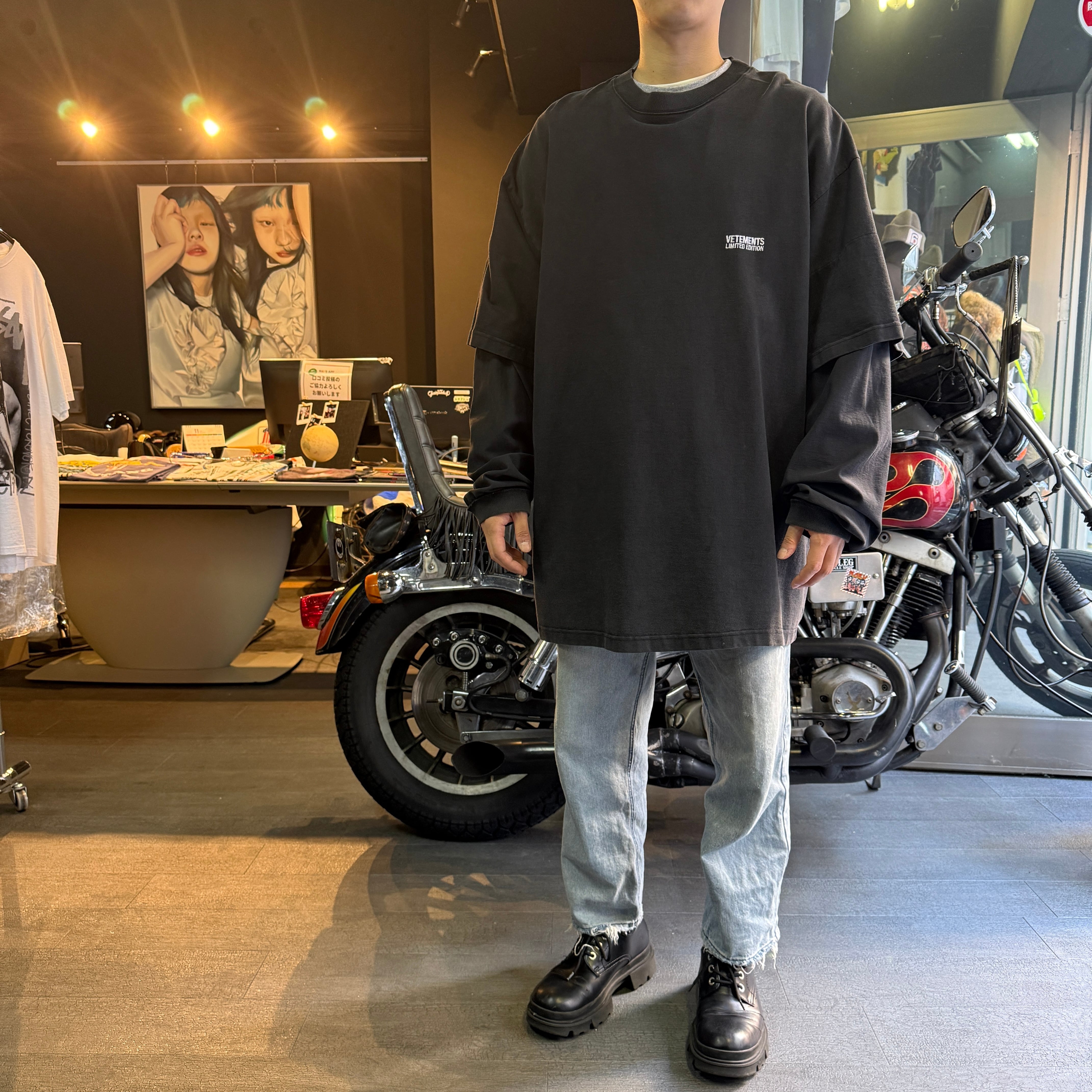VETEMENTS】ヴェトモン LIMITED EDITION レイヤードデザイン ロング