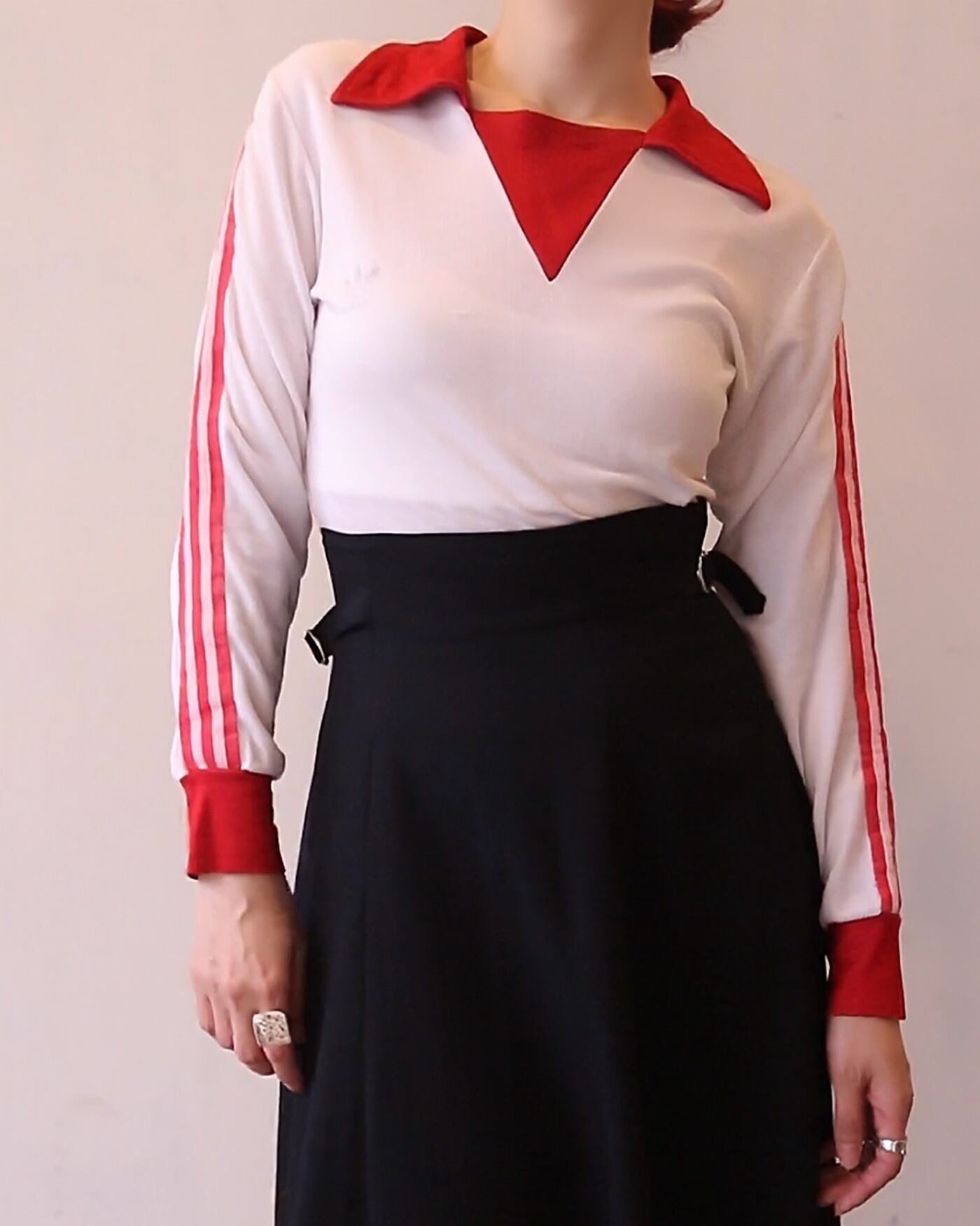 1970s pletenina adidas l sleeve game shirt