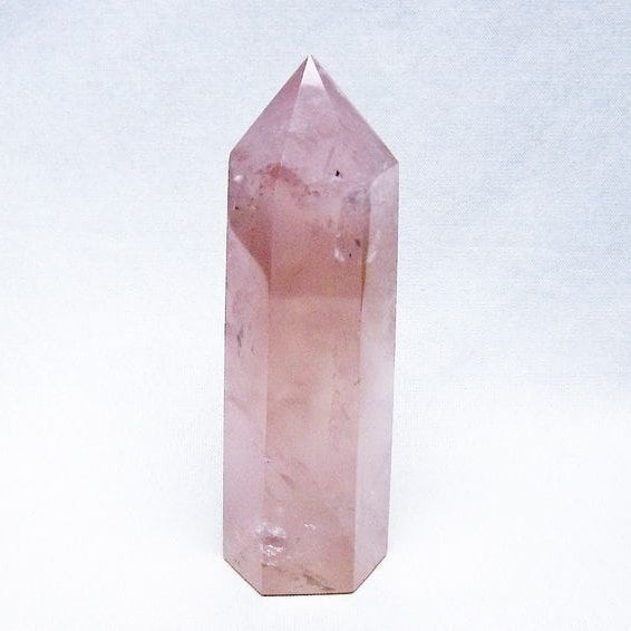 ローズクォーツ 六角柱 ポイント 置物 一点物 142-10385
