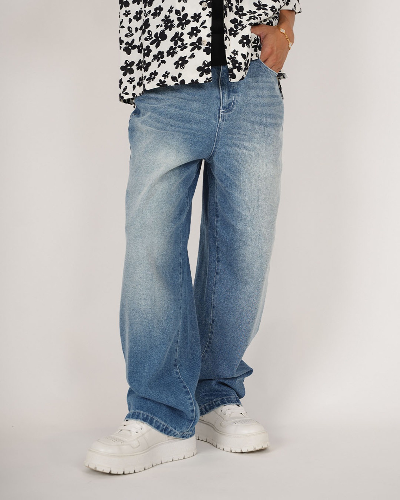 【#Re:room】HIGH WAISTE WIDE DENIM PANTS［REP330］