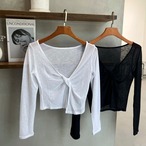 2way sheer tops【4 colors】