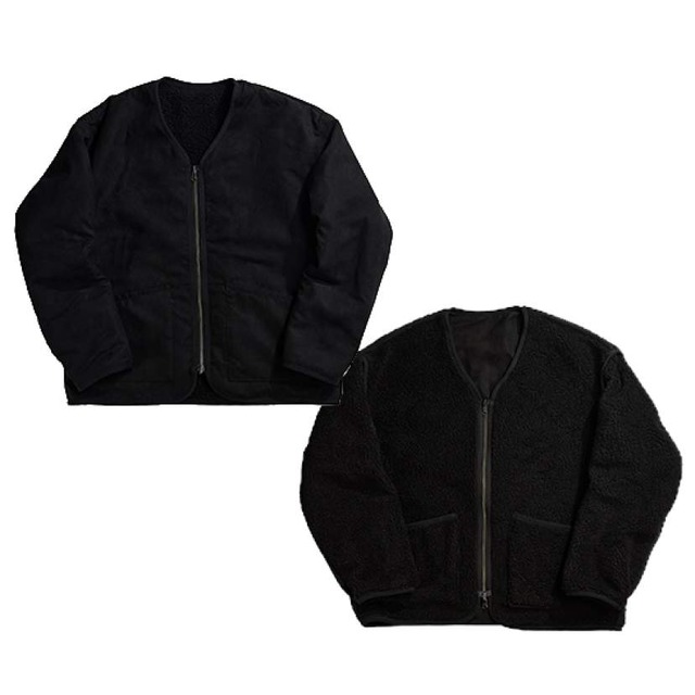 MOUTON RIVERSIBLE BZ / ムートンリバーシブルブルゾン(BLACK)