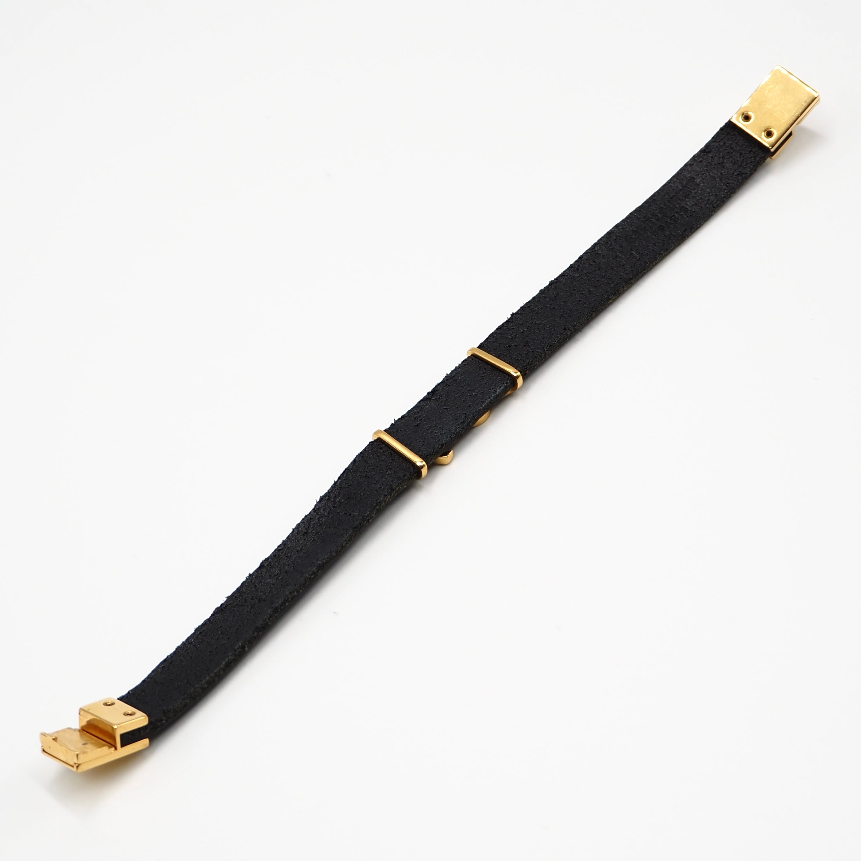 YVES SAINT LAURENT オピウムレザーブレスレット レザー イブサン