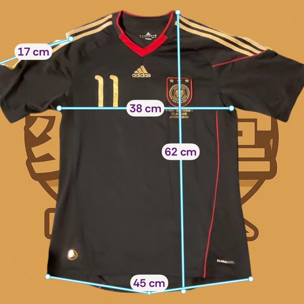 adidas】 ドイツ代表 KLOSE 11 ユニフォーム ブラック ゴールド S相当