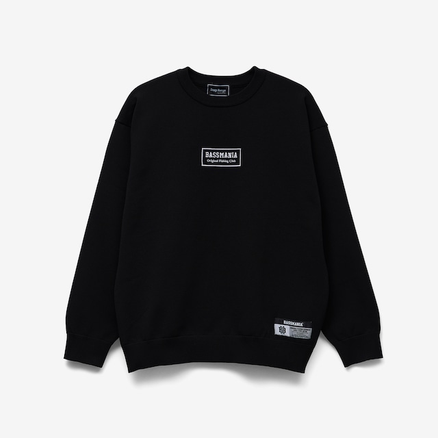 【DeepRangebybassmania】BOX LOGO Summer Knit Long Sleeve Shirt [BLACK]