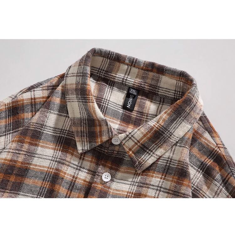 ★VINTAGE COLORBLOCK PLAID SHIRT　　　A0760