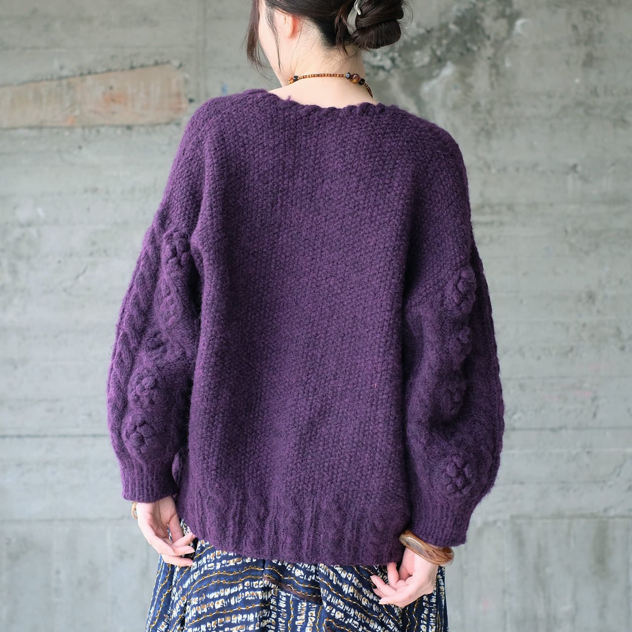 予約販売】【新色登場】あったかウール♡手編みモヘアニット