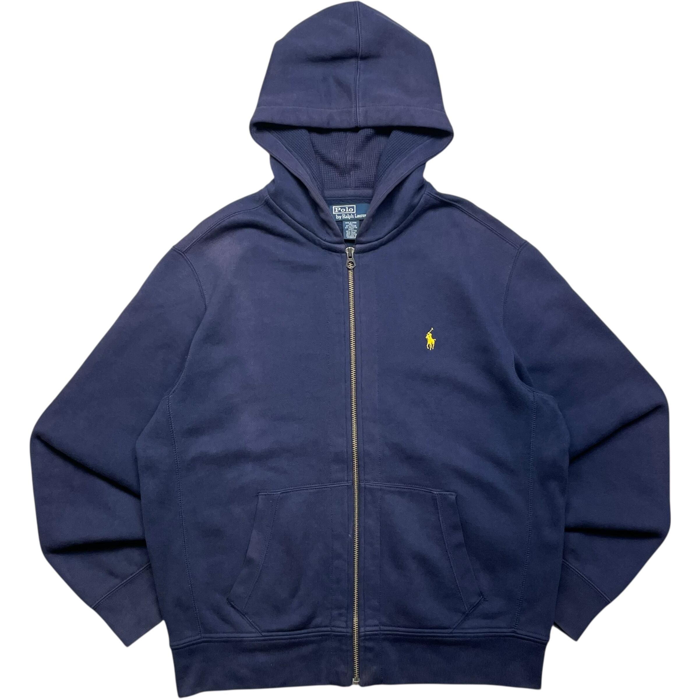 《L》 Polo by Ralph Lauren ポロバイラルフローレン ジップパーカー ポニーワンポイント刺繍 ネイビー no.9063