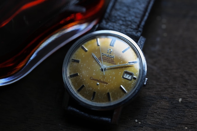 【OMEGA】 1967年製 オメガ コンステレーション デイト 格納竜頭タイプ ゴールドブラウンエイジング 自動巻き SS / Vintagewatch / Constellation / Cal.564 【OMEGA】 1967年製 オメガ コンステレーション デイト 格納竜頭タイプ ゴールドブラウンエイジング 自動巻き SS / Vintagewatch / Constellation / Cal.564