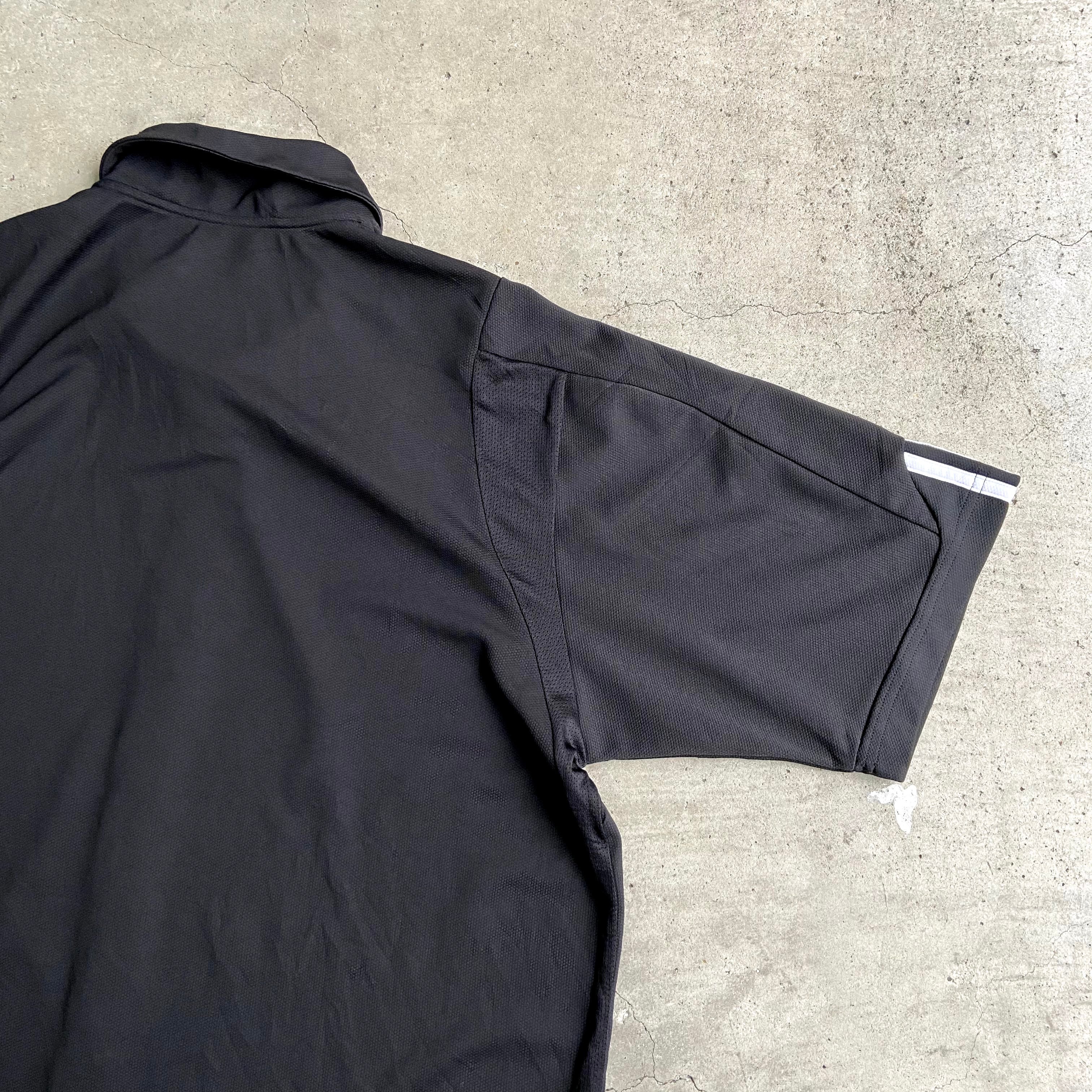adidas アディダス メッシュ切り替え ジャージ 半袖シャツ メンズXL