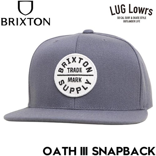 BRIXTON ブリクストン OATH III SNAPBACK スナップバックキャップ 帽子 メンズ レディース 10777 FTRGY 26SP 日本代理店正規品