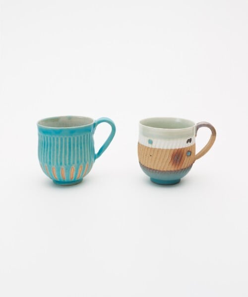 欠け有りスナフジタ（フジタチサト）サル山マグカップ 藪タケシ TAKESHI YABU》MUG CUP | STROLL GARAGE