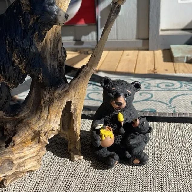 クマ型ナイロンランタンアクセサリー グレー/ブラック クマ型ナイロンランタンアクセサリー グレー/ブラック 夏の夜空にも