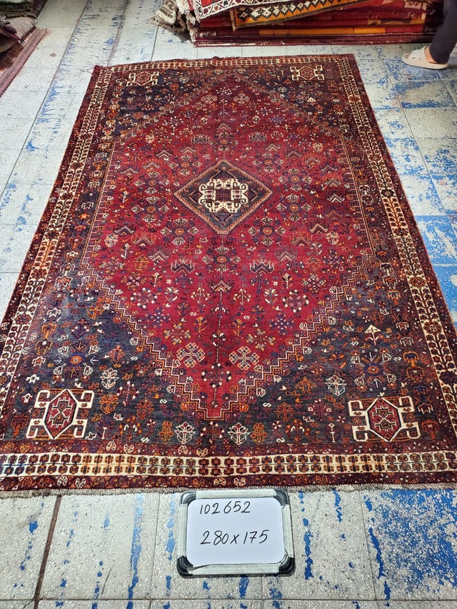 絨毯クエスト79【No.194】Tribal Rug　トライバルラグ　※現在、こちらの商品はイランに置いてあります。ご希望の方は先ずは在庫のご確認をお願いします。