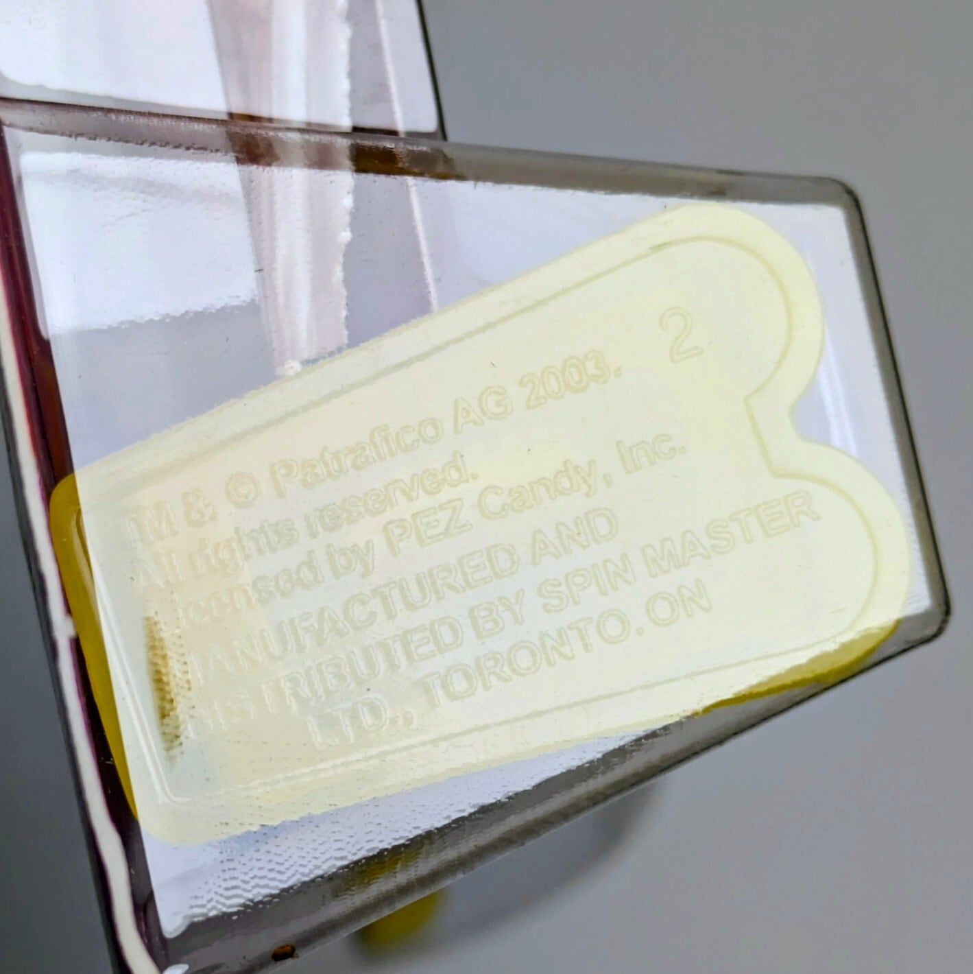 ☆ VINTAGE2002-2003 ☆【 PEZ 】 『 Yummy Bubbles ( ヤミー・バブルズ )  / ピーター・ペッツ  』PEZ / ペッツ  / クリアイエローステム / ピエロ  〚アメリカン雑貨 アメトイ〛