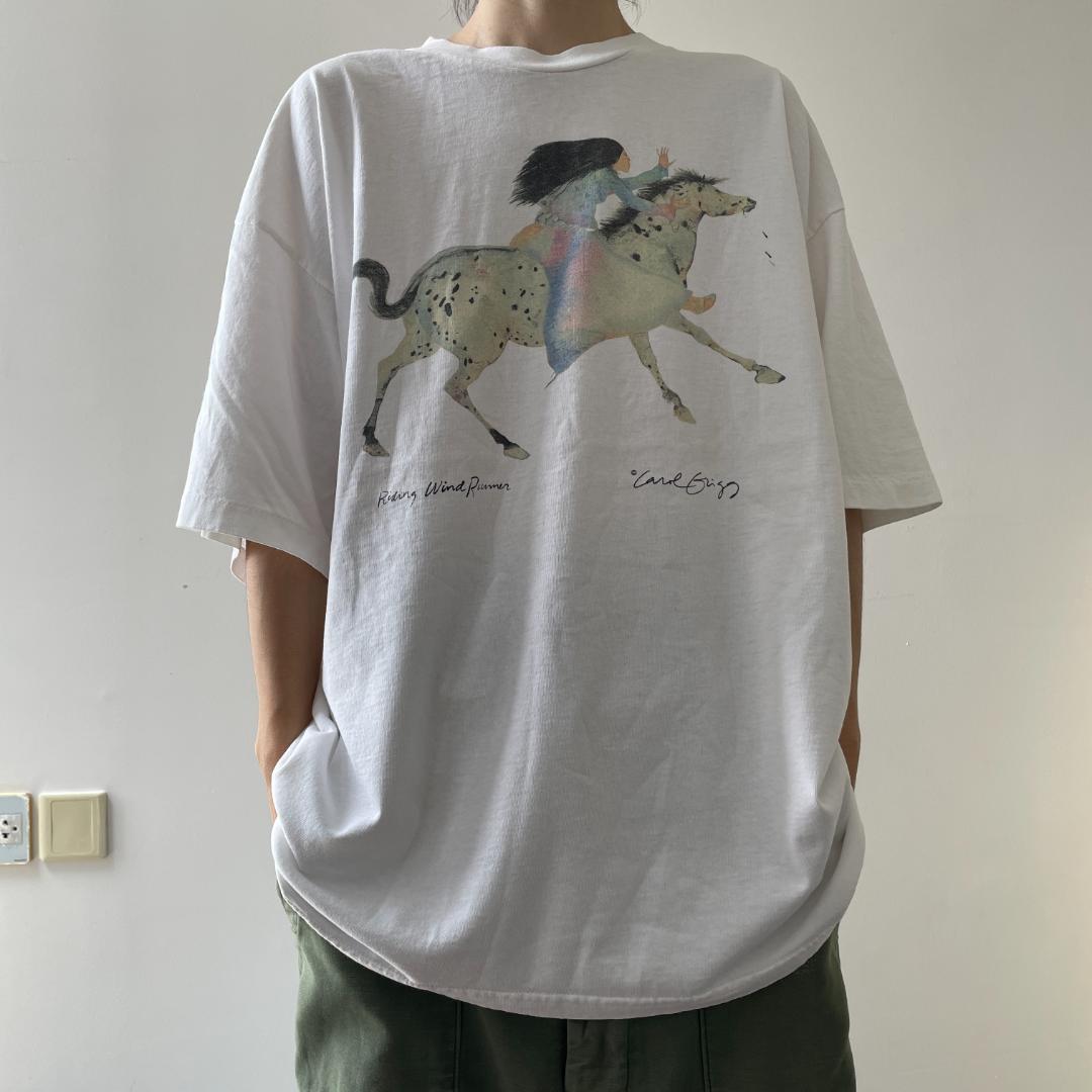 90s USA製　コルコラン美術館　フォト　Sharon Farmer　Tシャツ 90s USA製 コルコラン美術館 フォト Sharon Farmer Tシャツ