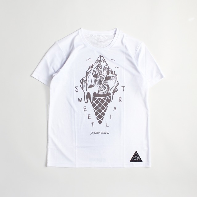 STAMP RUN&CO（スタンプランアンドコー）STAMP GRAPHIC RUN TEE (Sweet Trail)　ランニングTシャツ ユニセックス