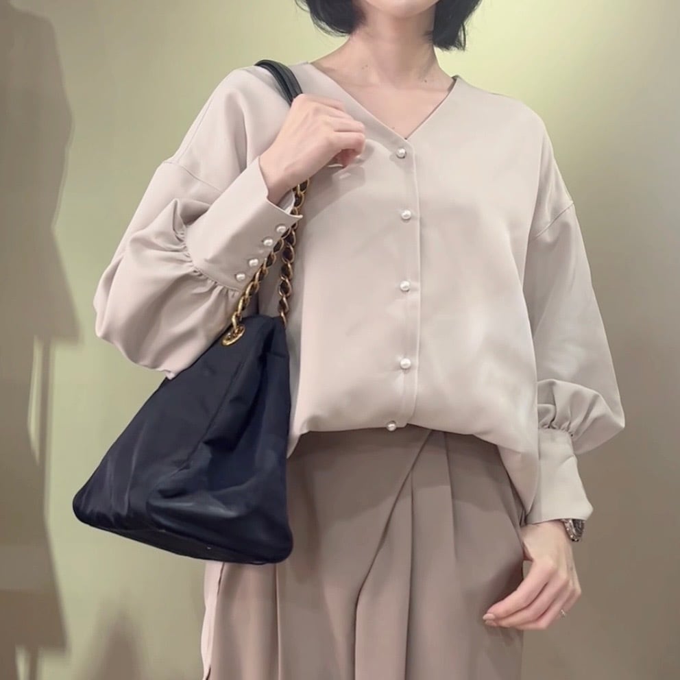 PRADA】2260 プラダ ナイロン チェーントートバッグ ブラック ゴールド