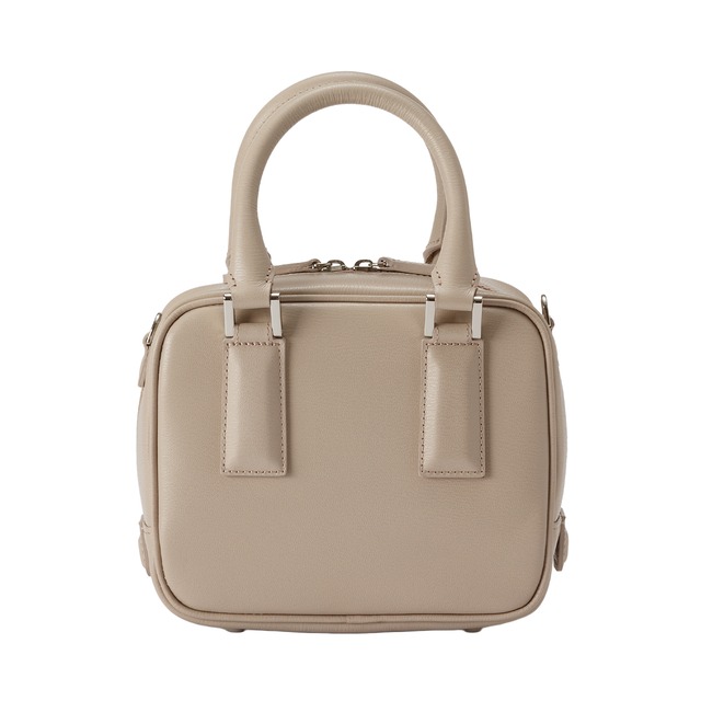 ミニボストンバッグ 2WAY ショルダーバッグ レザー［MBC025］Beige ベージュ
