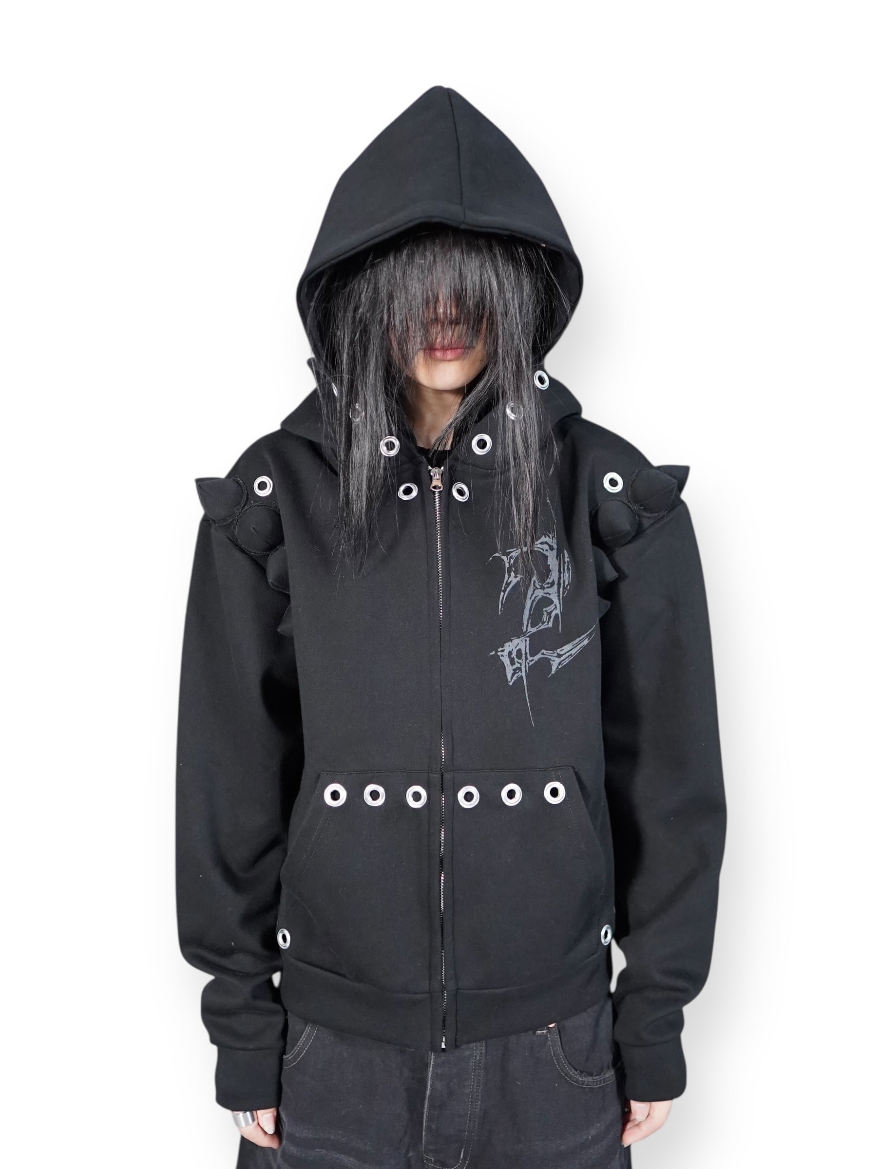 【RUPTIVEY/RTY】BLK HOODIE/EYELET