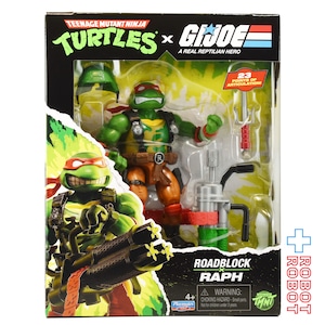 プレイメイツ ティーンエイジ・ミュータント・ニンジャ・タートルズ TMNT x G.I.ジョー ラファエロ as ロードブロック アクションフィギュア 未開封