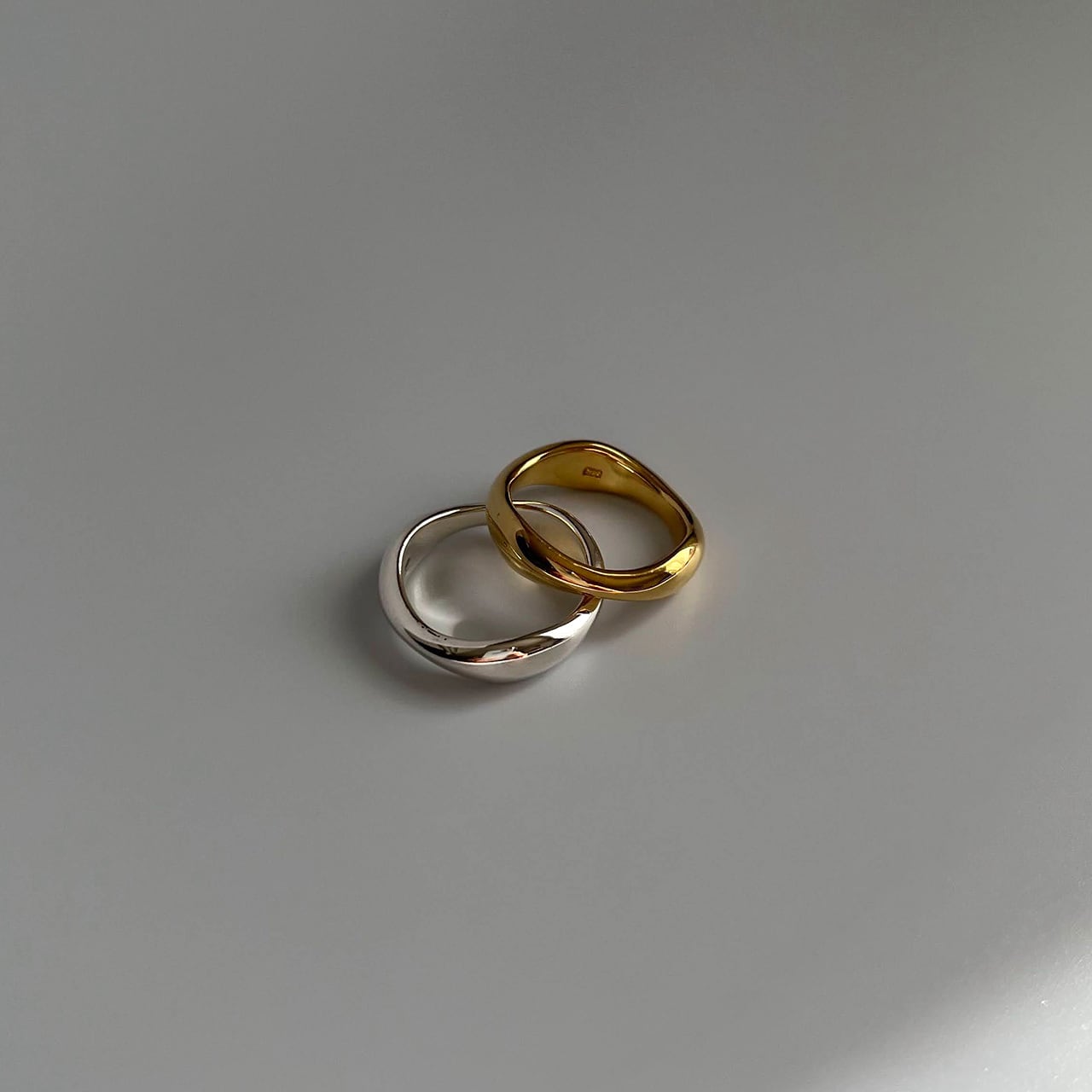 Silver925 mar ring gold | #FFF