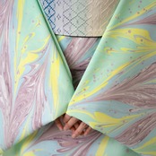 「草の上でお食事を」蝶柄❤︎〜セオアルファ　浴衣・夏着物・単衣