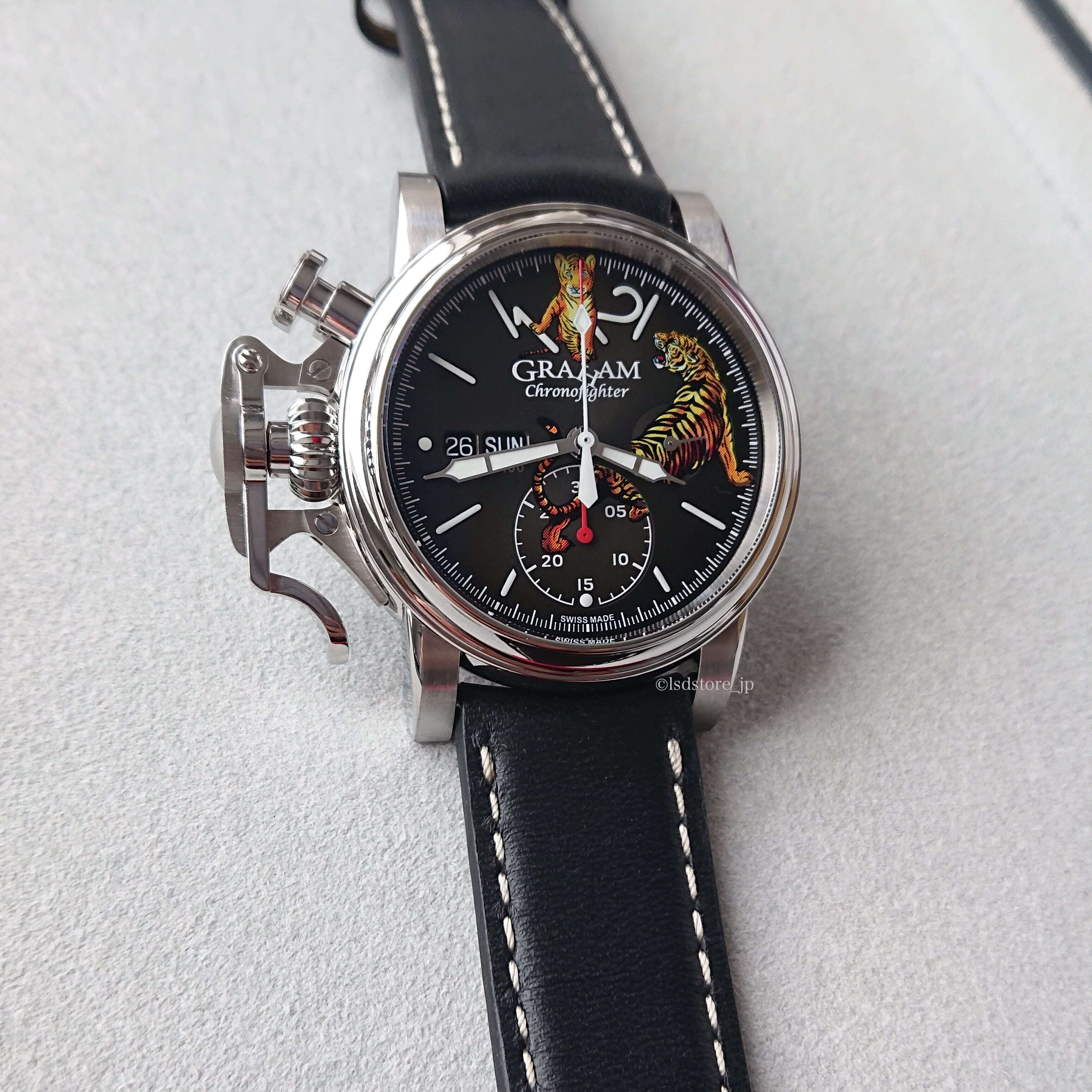 【GRAHAM グラハム】世界限定100本 Chronofighter Vintage Nose Art TIGER クロノファイターヴィンテージ ノーズアート タイガー／国内正規品 腕時計