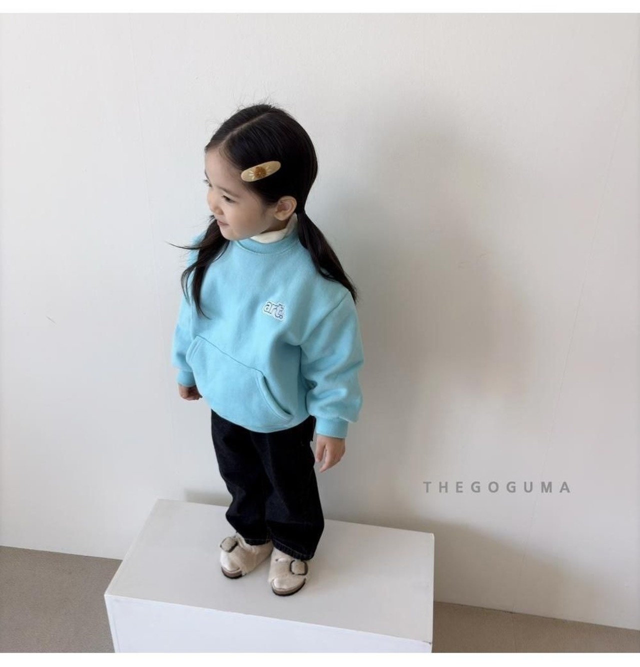 ザゴグマ / THE GOGUMA / アートポケットトレーナー / 韓国子供服 / キッズ / 26winter〖取寄〗*XS~XL*