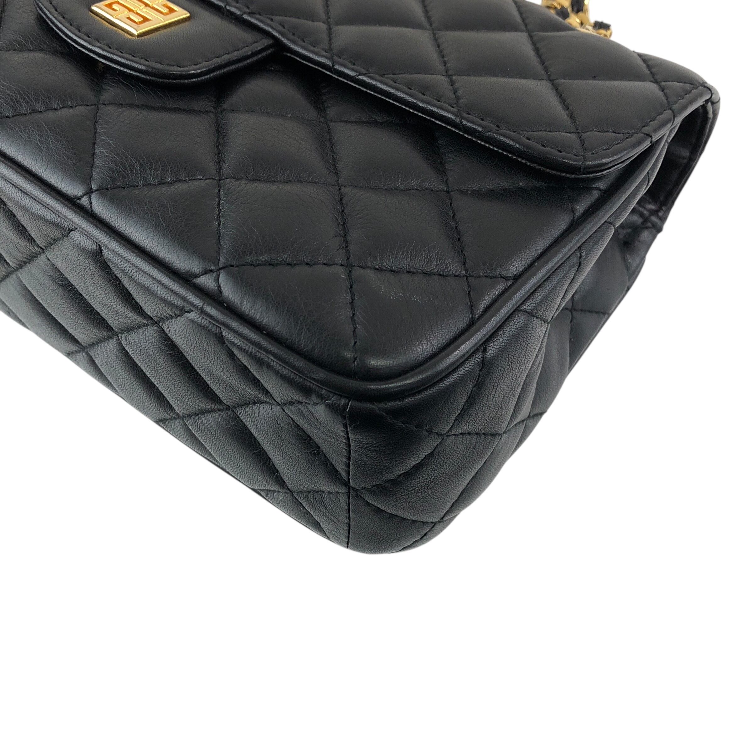 GIVENCHY ジバンシィ ショルダーバッグ ブラック ロゴ キルティング