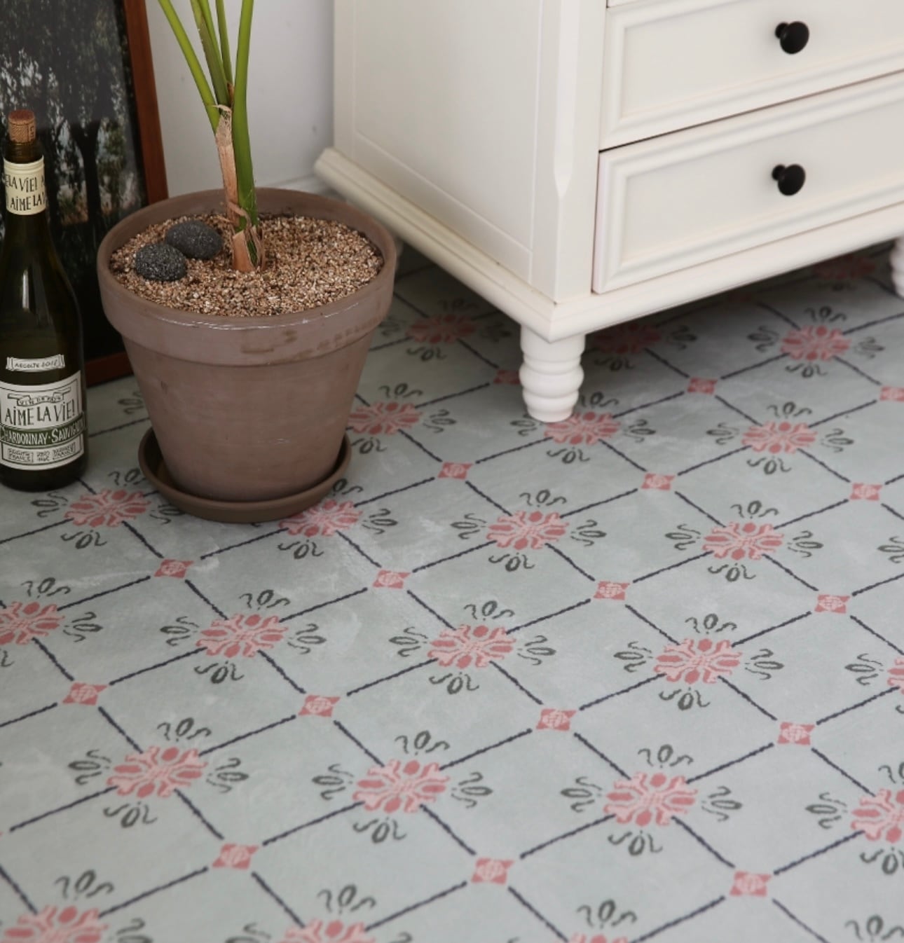 vintage sage rug 3size / ヴィンテージ セージ ラグ カーペット