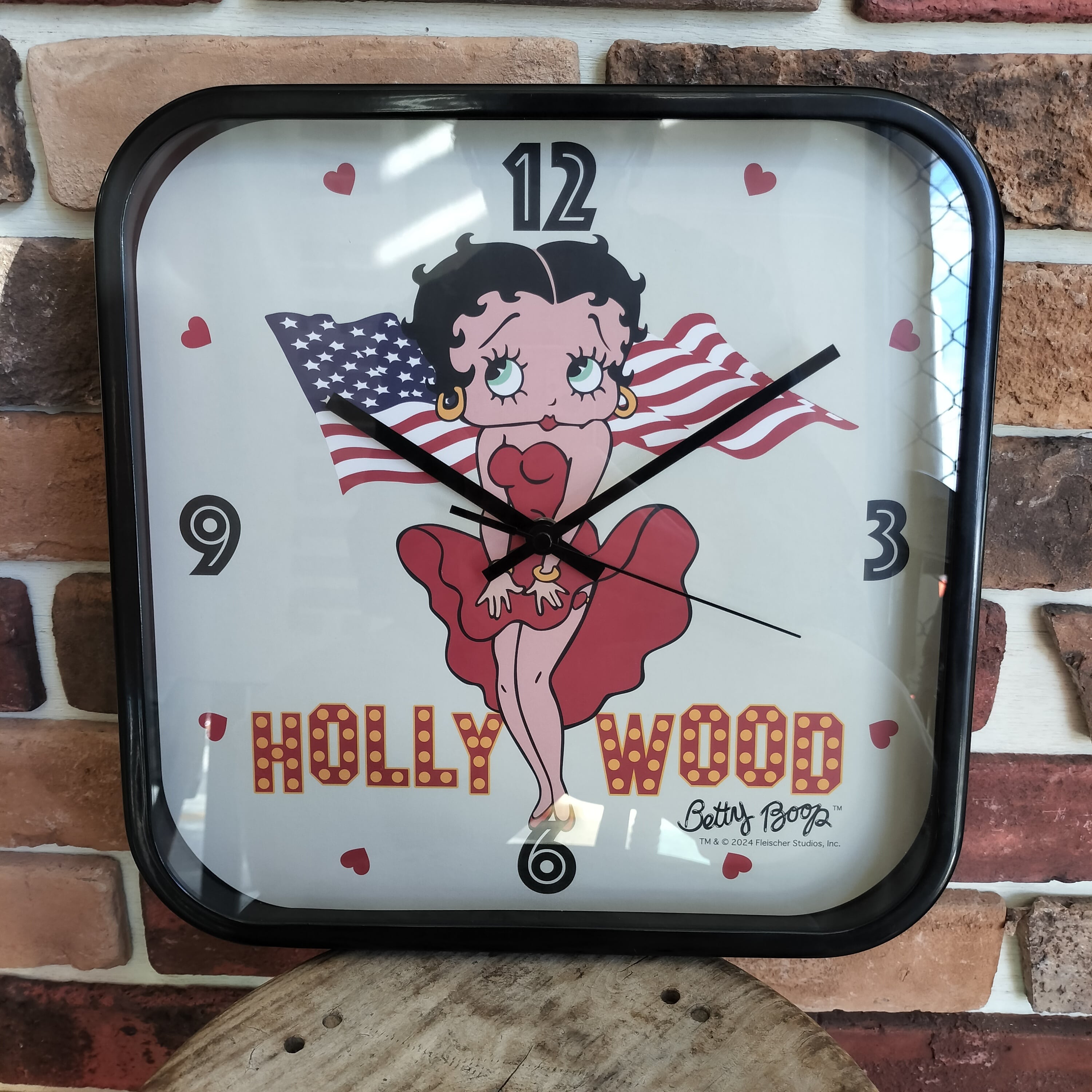 アメキャラ ダイナークロック/ベティ・ブープ/アメリカン雑貨 インテリア BOX付き